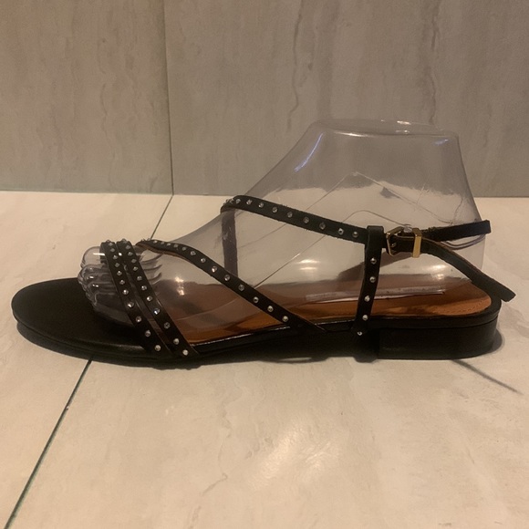 & Other Stories Women's Black Studded Summer Sandals Size 9.5 - Picture 8 of 15